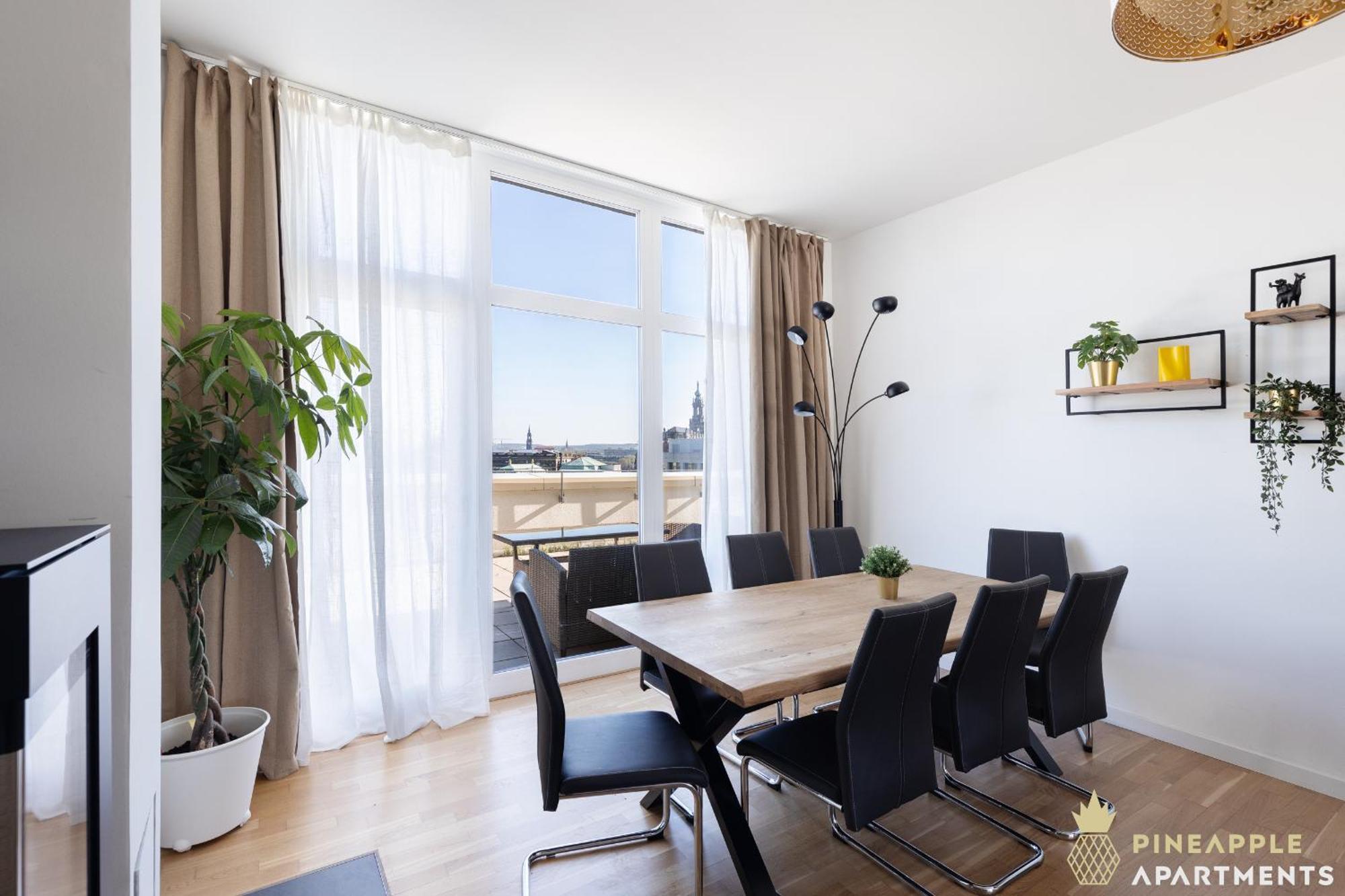 Pineapple Apartments Penthouse Am Zwinger - 162 Qm - 1X Free Parking Dresden Dış mekan fotoğraf